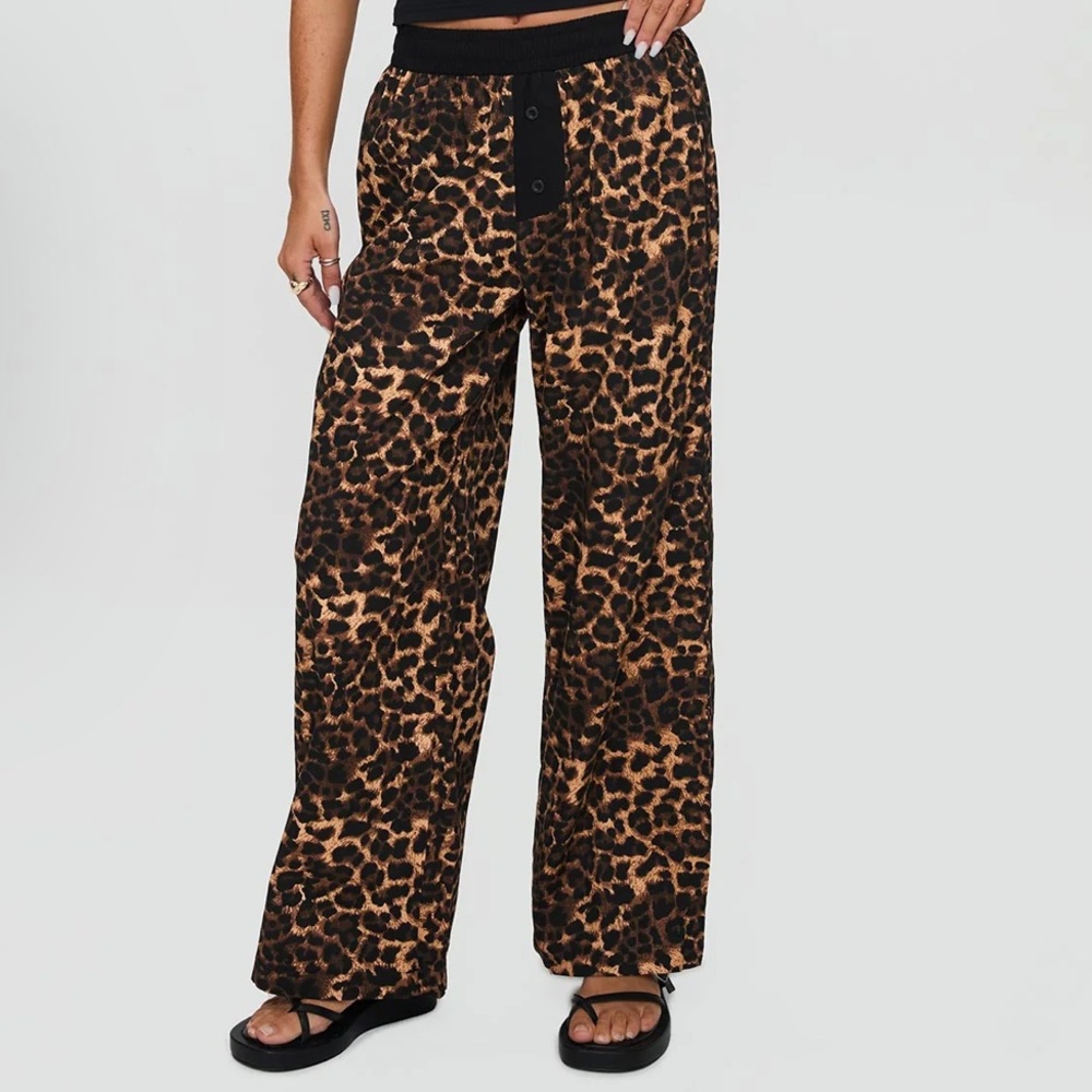 Princess Polly Zephura Boxer Print Leopard Pants